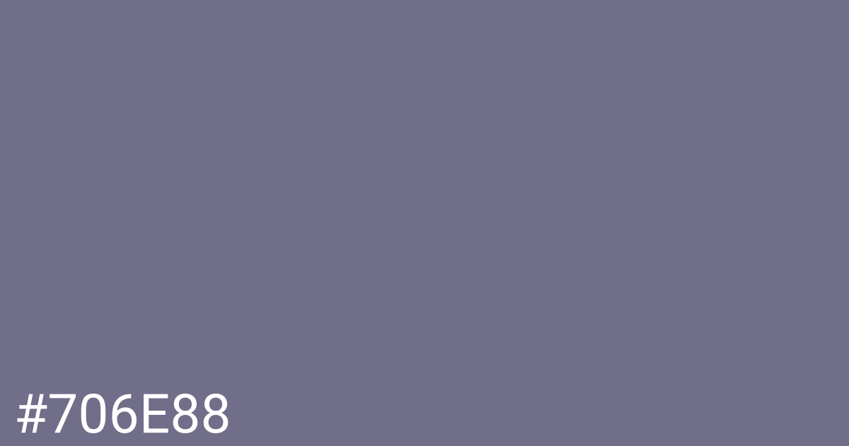 Hex color #706e88 graphic