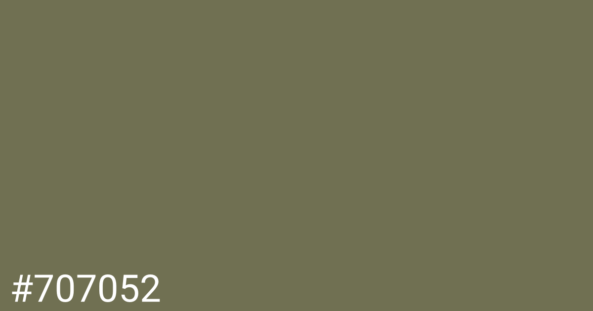 Hex color #707052 graphic