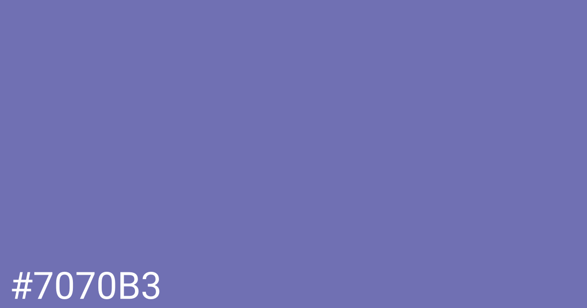 Hex color #7070b3 graphic