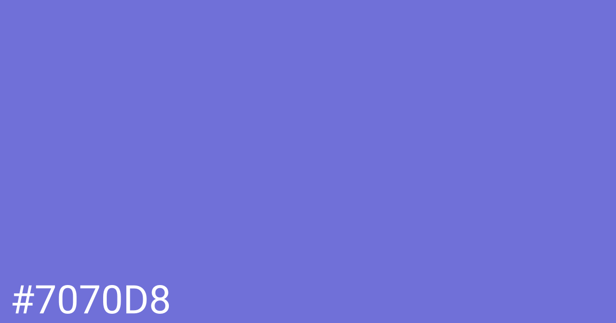 Hex color #7070d8 graphic