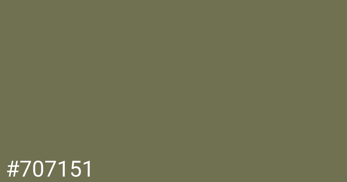 Hex color #707151 graphic