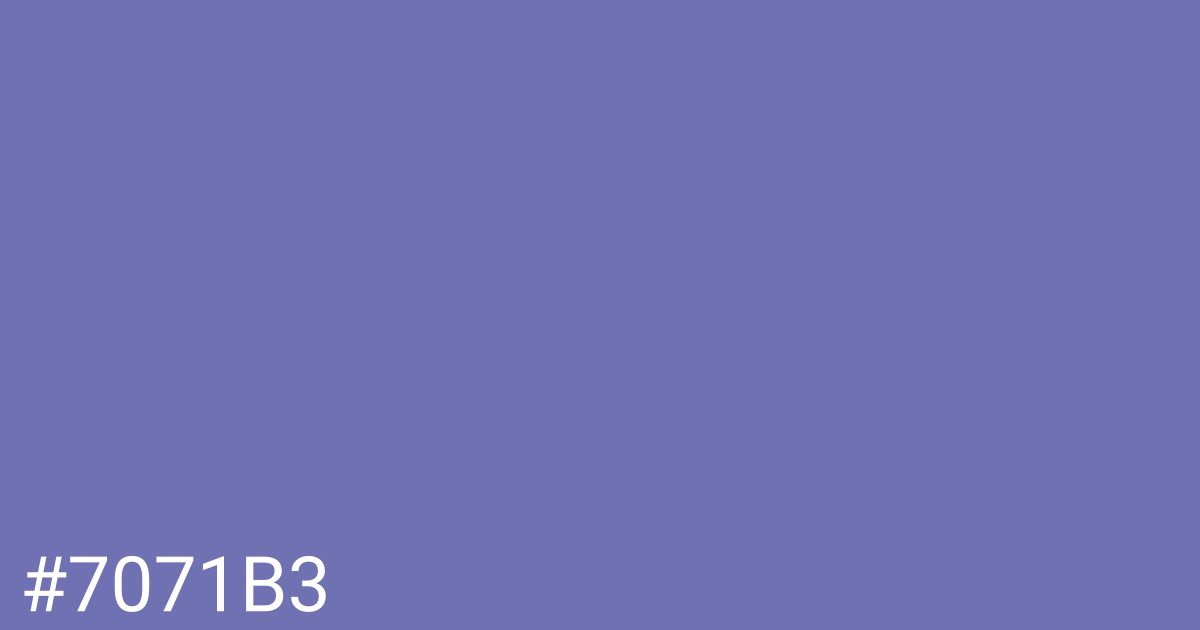 Hex color #7071b3 graphic