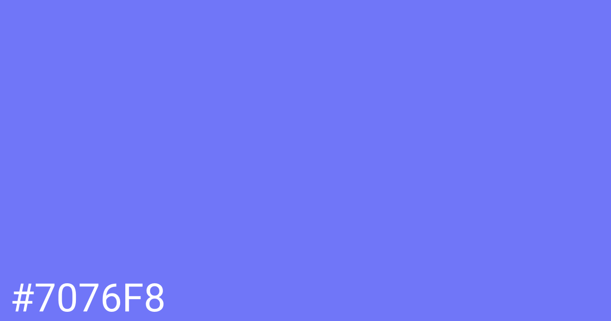 Hex color #7076f8 graphic