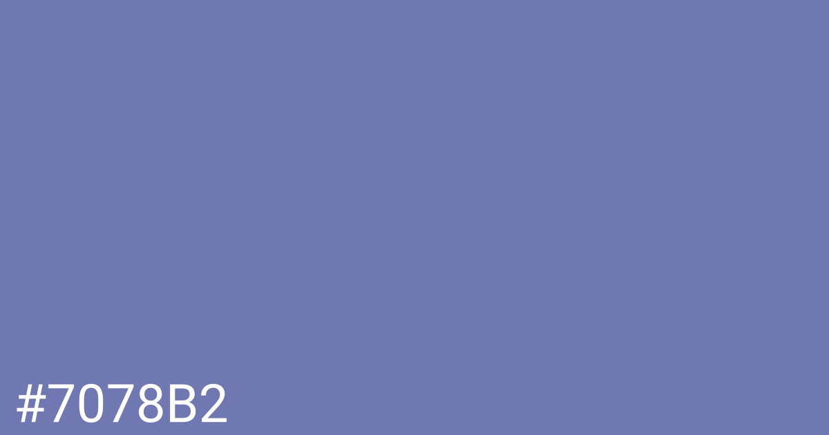 Hex color #7078b2 graphic