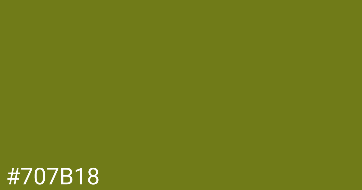 Hex color #707b18 graphic