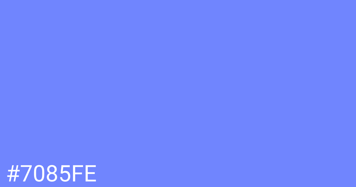 Hex color #7085fe graphic