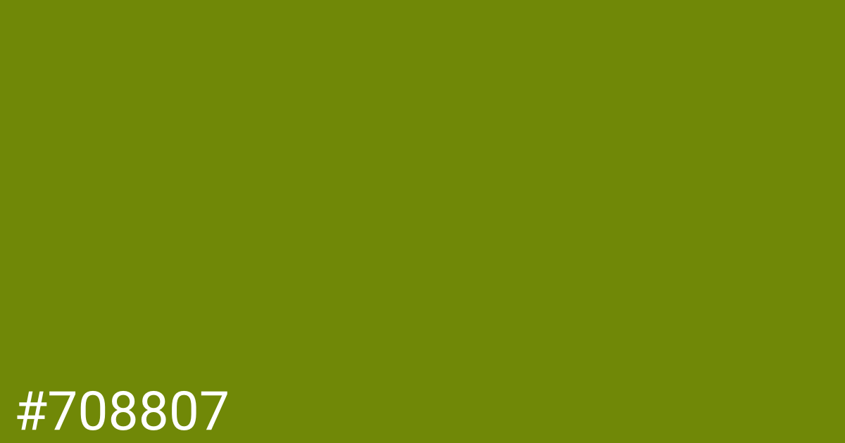 Hex color #708807 graphic
