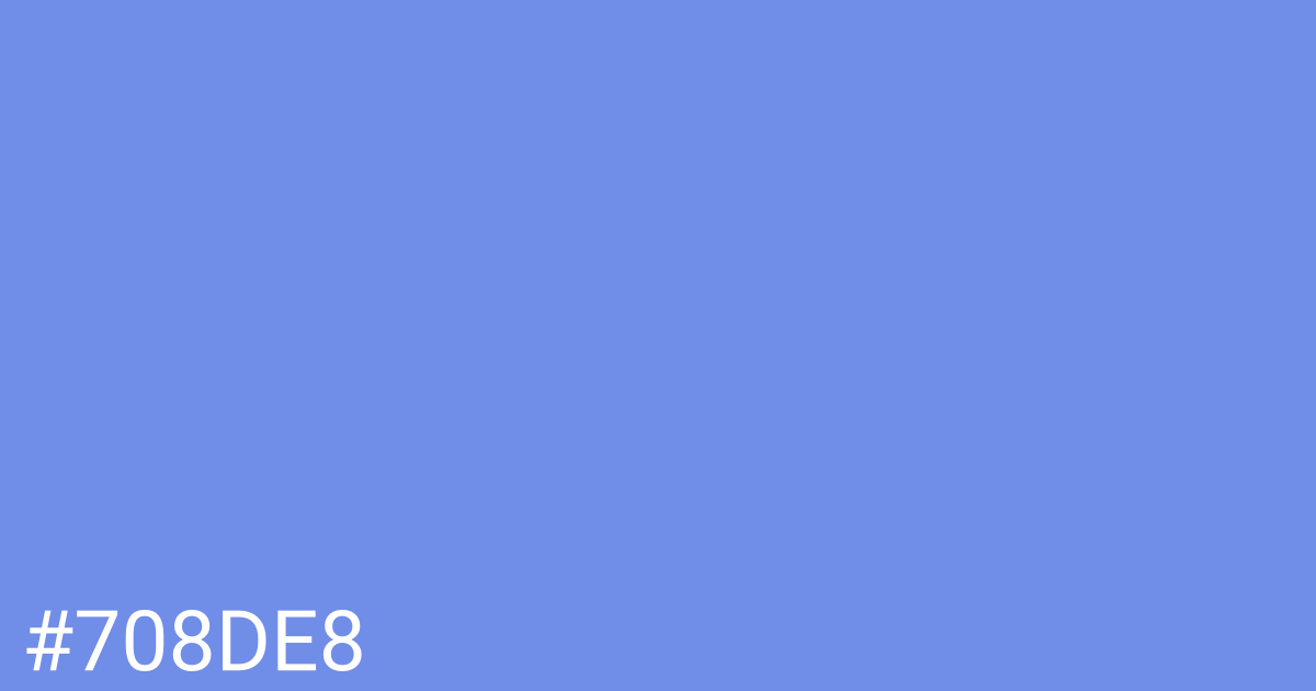Hex color #708de8 graphic