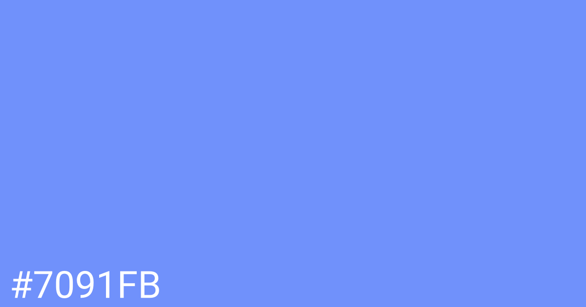 Hex color #7091fb graphic