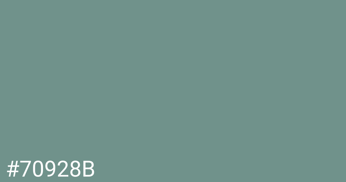 Hex color #70928b graphic