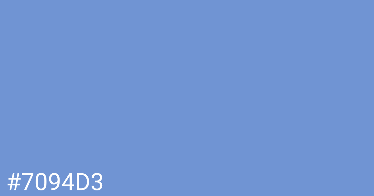 Hex color #7094d3 graphic