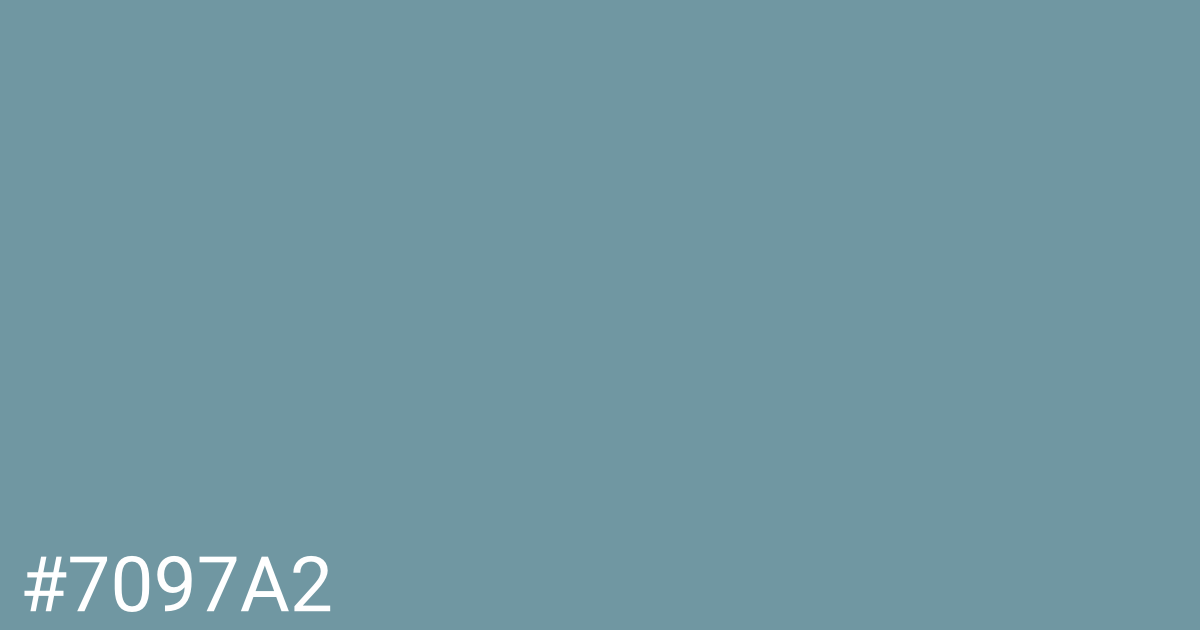 Hex color #7097a2 graphic