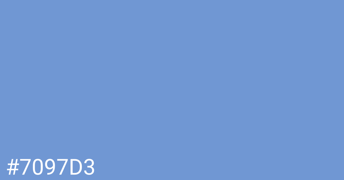 Hex color #7097d3 graphic