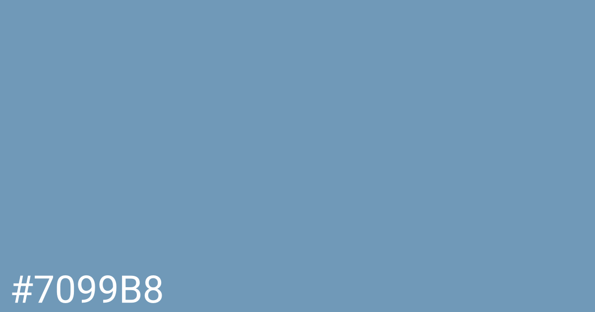 Hex color #7099b8 graphic