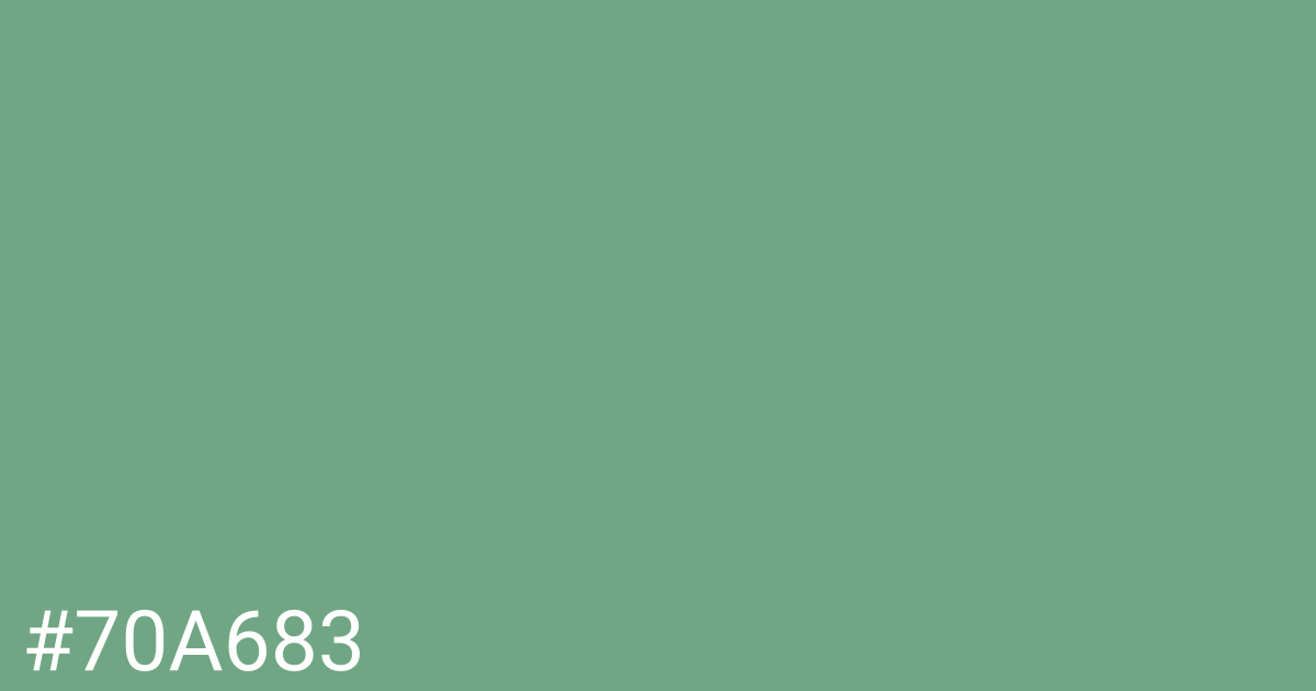 Hex color #70a683 graphic