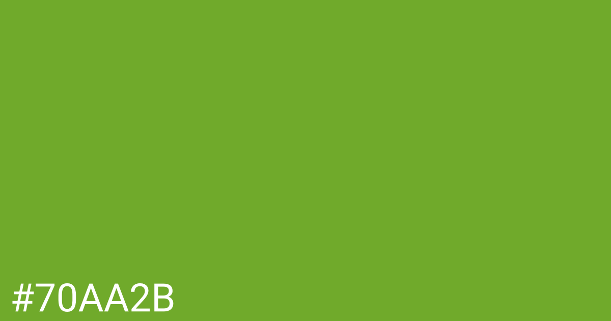 Hex color #70aa2b graphic