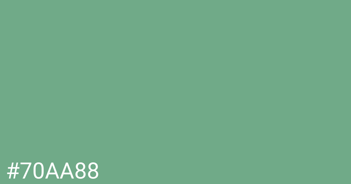 Hex color #70aa88 graphic