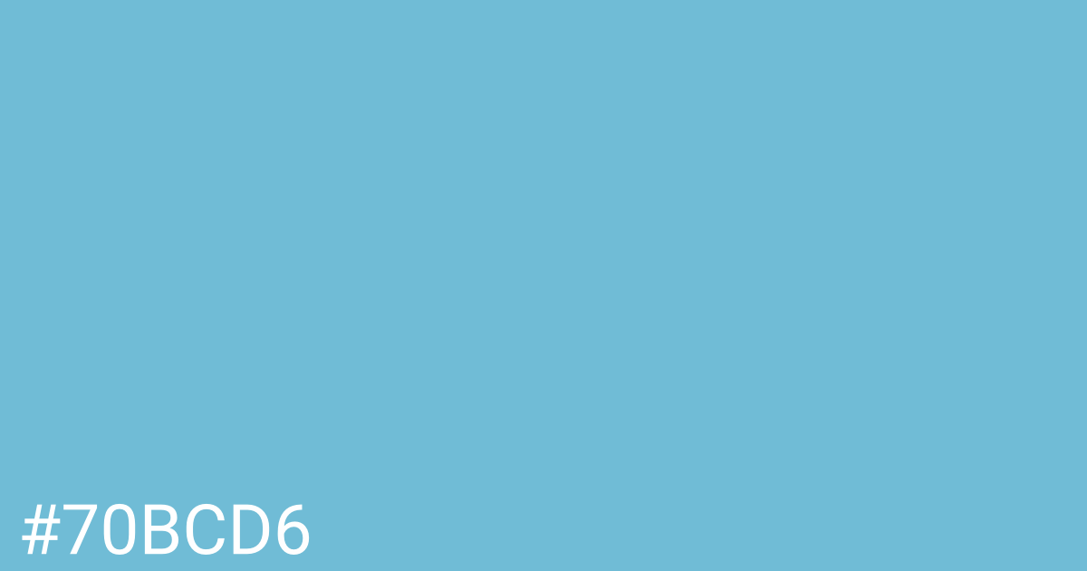 Hex color #70bcd6 graphic