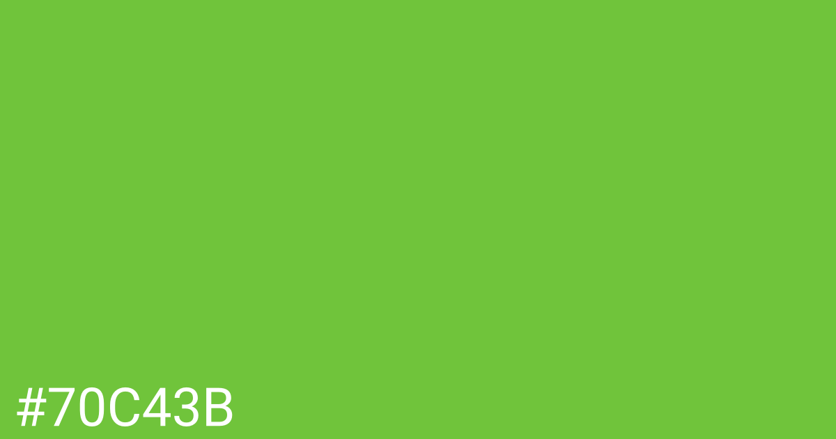 Hex color #70c43b graphic