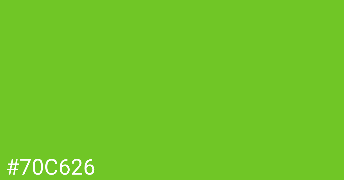 Hex color #70c626 graphic