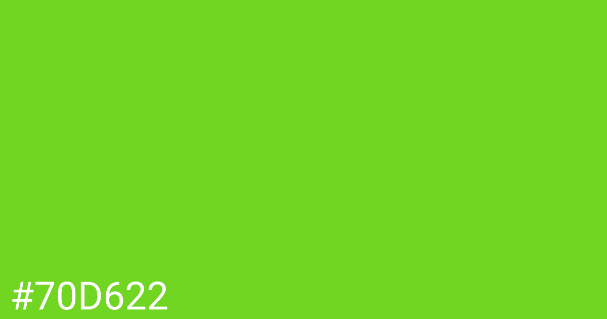 Hex color #70d622 graphic