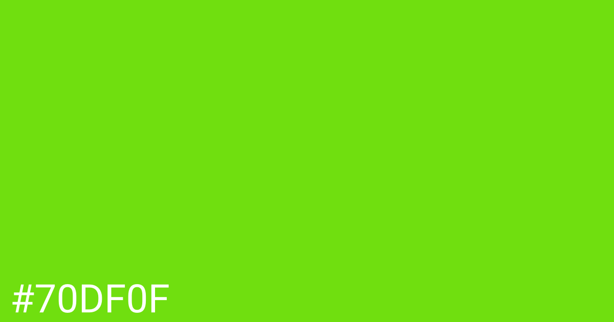 Hex color #70df0f graphic