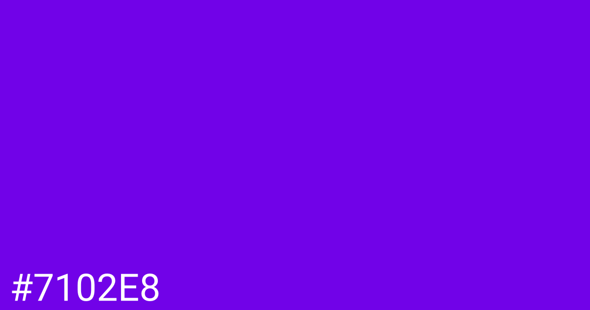 Hex color #7102e8 graphic