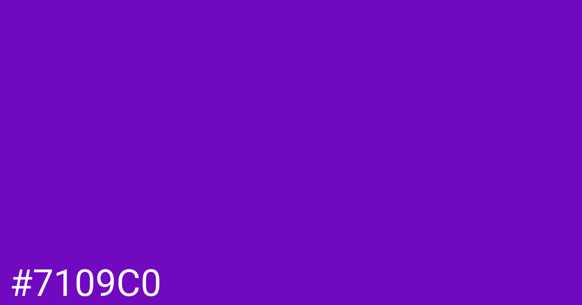 Hex color #7109c0 graphic