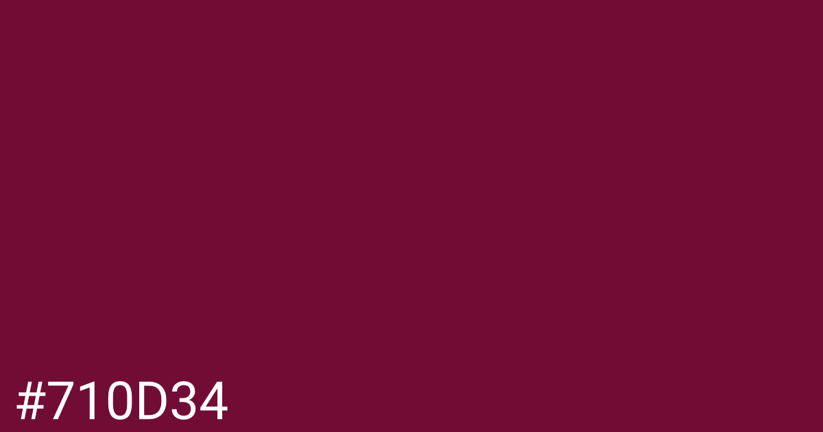 Hex color #710d34 graphic
