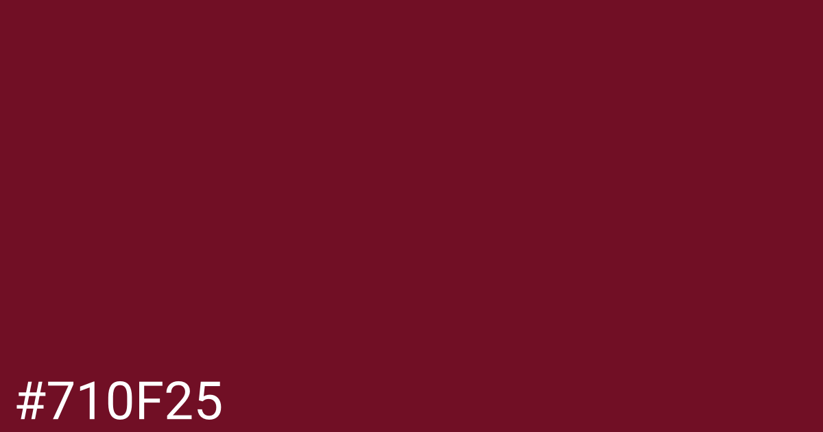 Hex color #710f25 graphic
