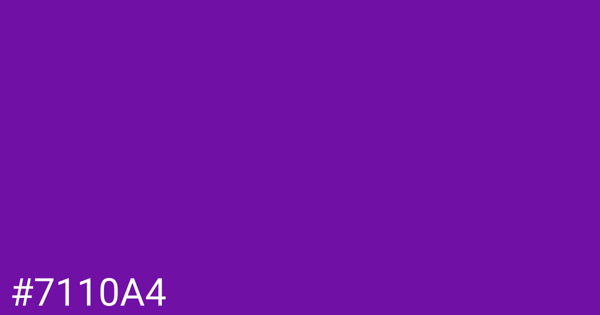 Hex color #7110a4 graphic