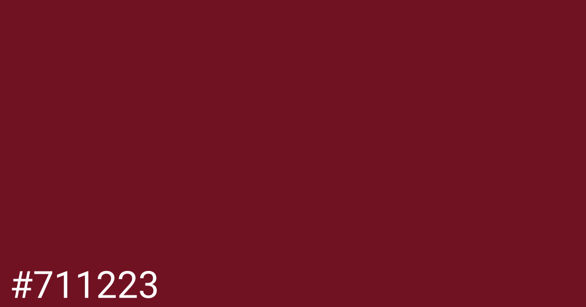 Hex color #711223 graphic
