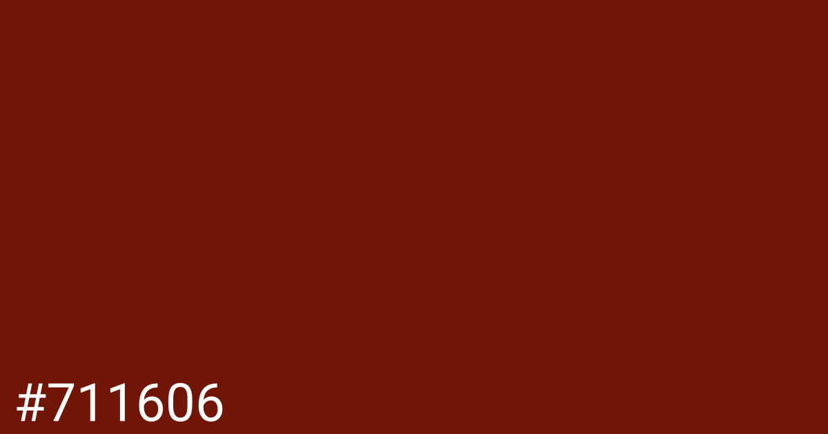 Hex color #711606 graphic