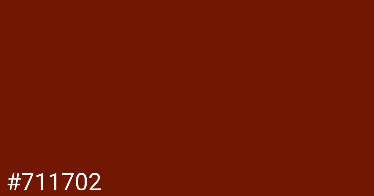 Hex color #711702 graphic