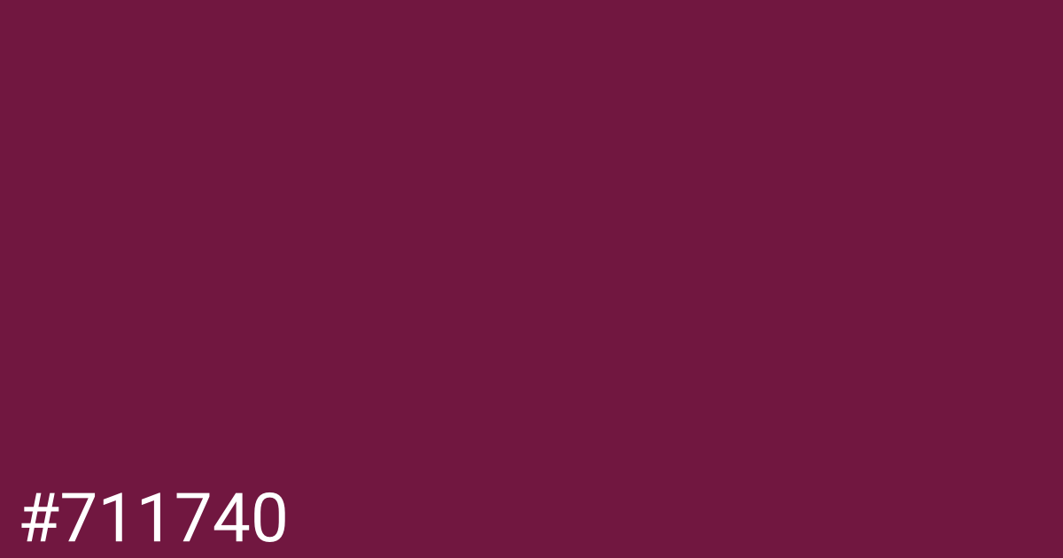 Hex color #711740 graphic