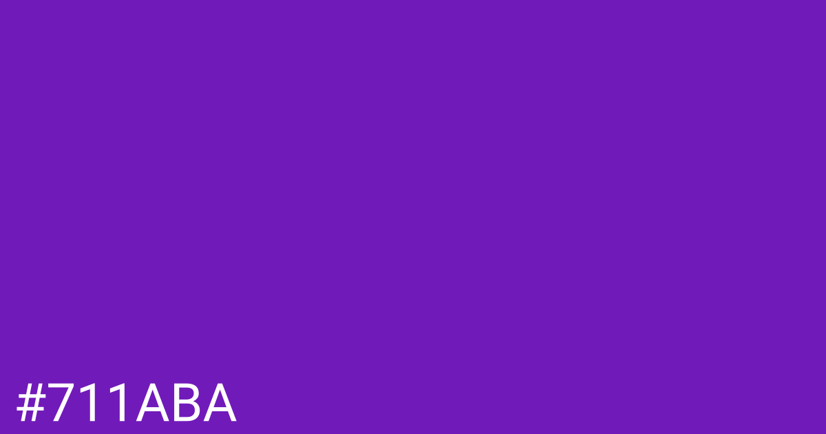 Hex color #711aba graphic