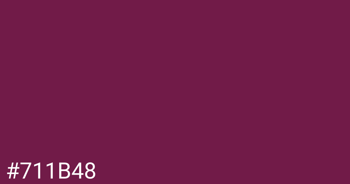 Hex color #711b48 graphic