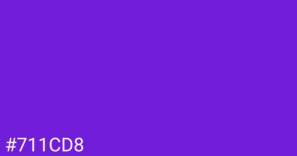 Hex color #711cd8 graphic