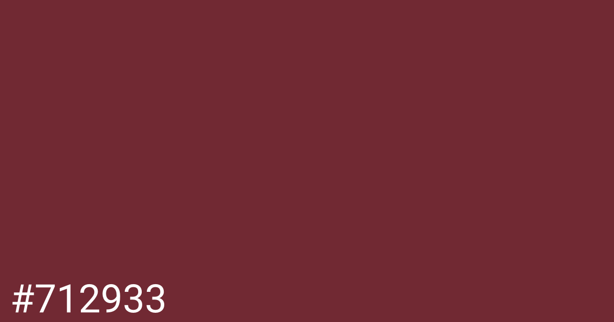 Hex color #712933 graphic