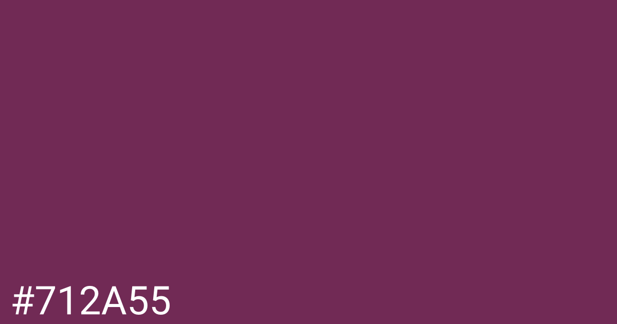 Hex color #712a55 graphic