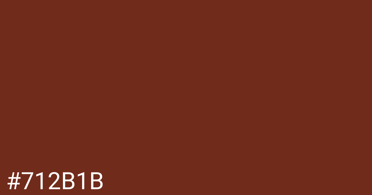 Hex color #712b1b graphic