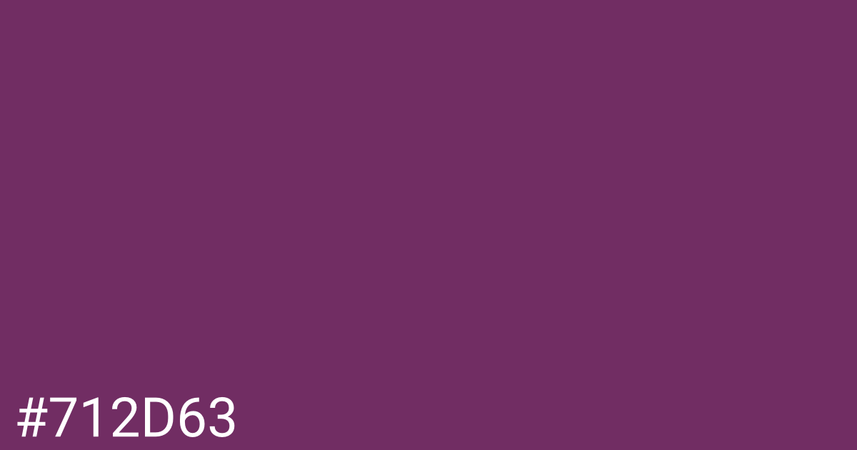 Hex color #712d63 graphic