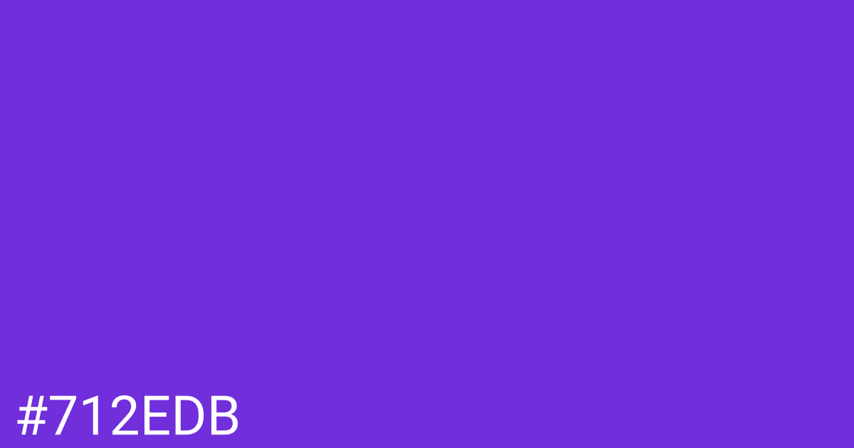 Hex color #712edb graphic