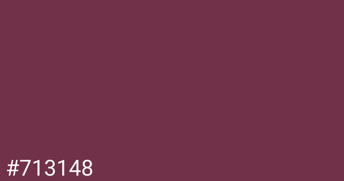 Hex color #713148 graphic