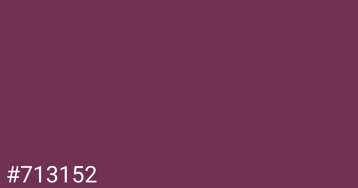 Hex color #713152 graphic