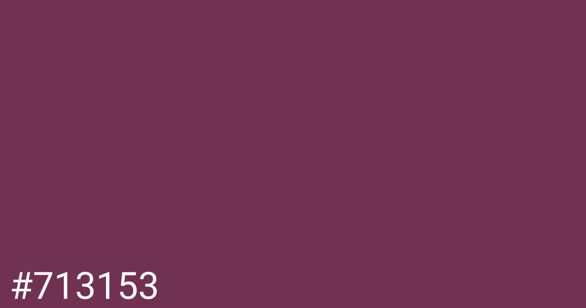 Hex color #713153 graphic