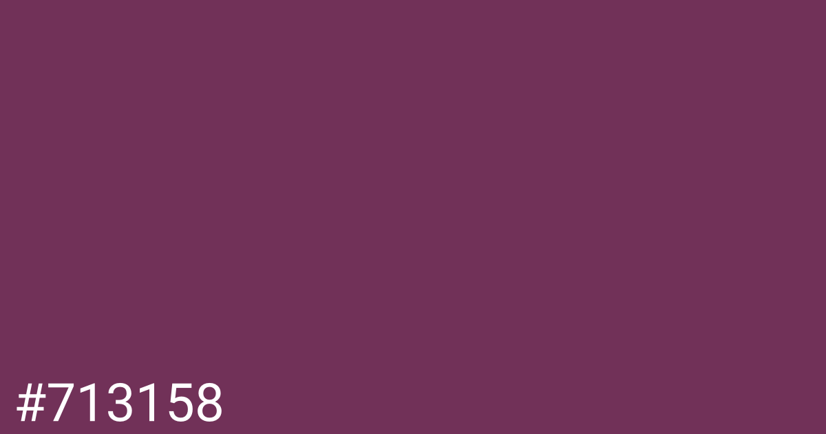 Hex color #713158 graphic