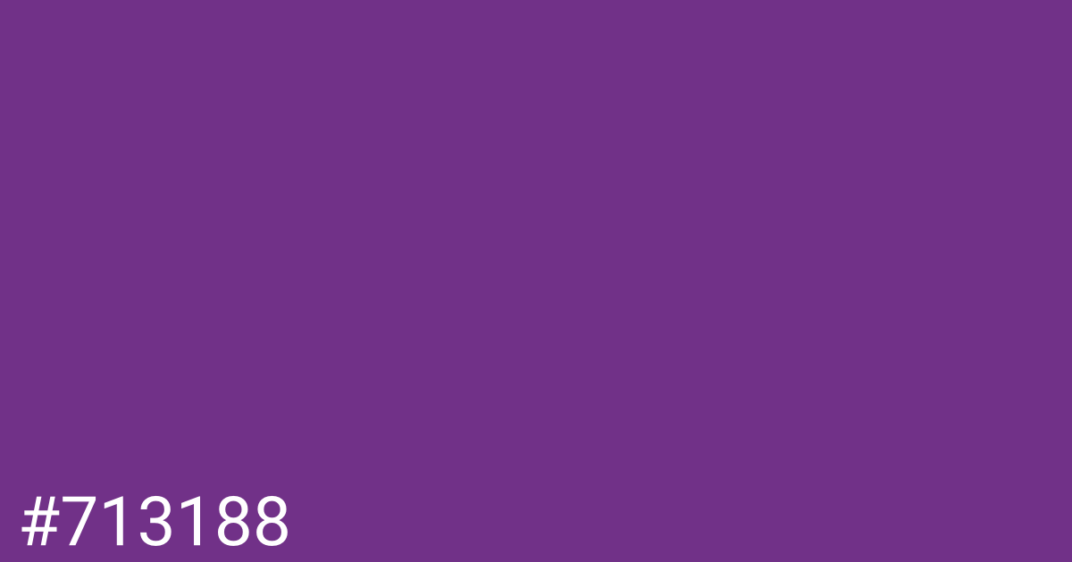 Hex color #713188 graphic