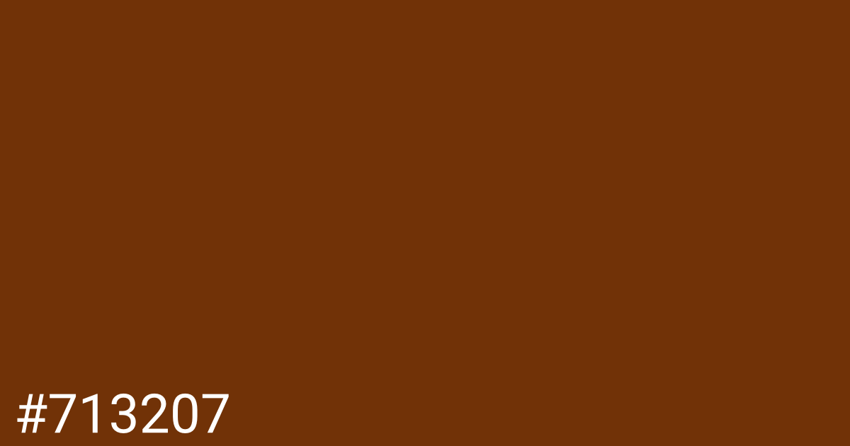 Hex color #713207 graphic