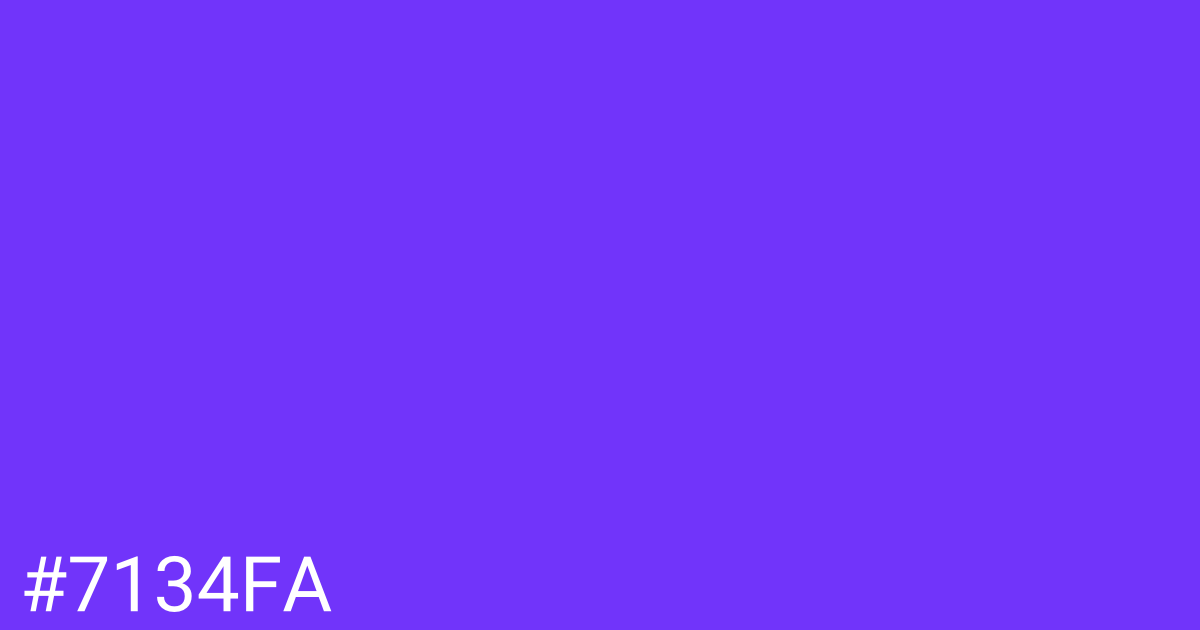 Hex color #7134fa graphic